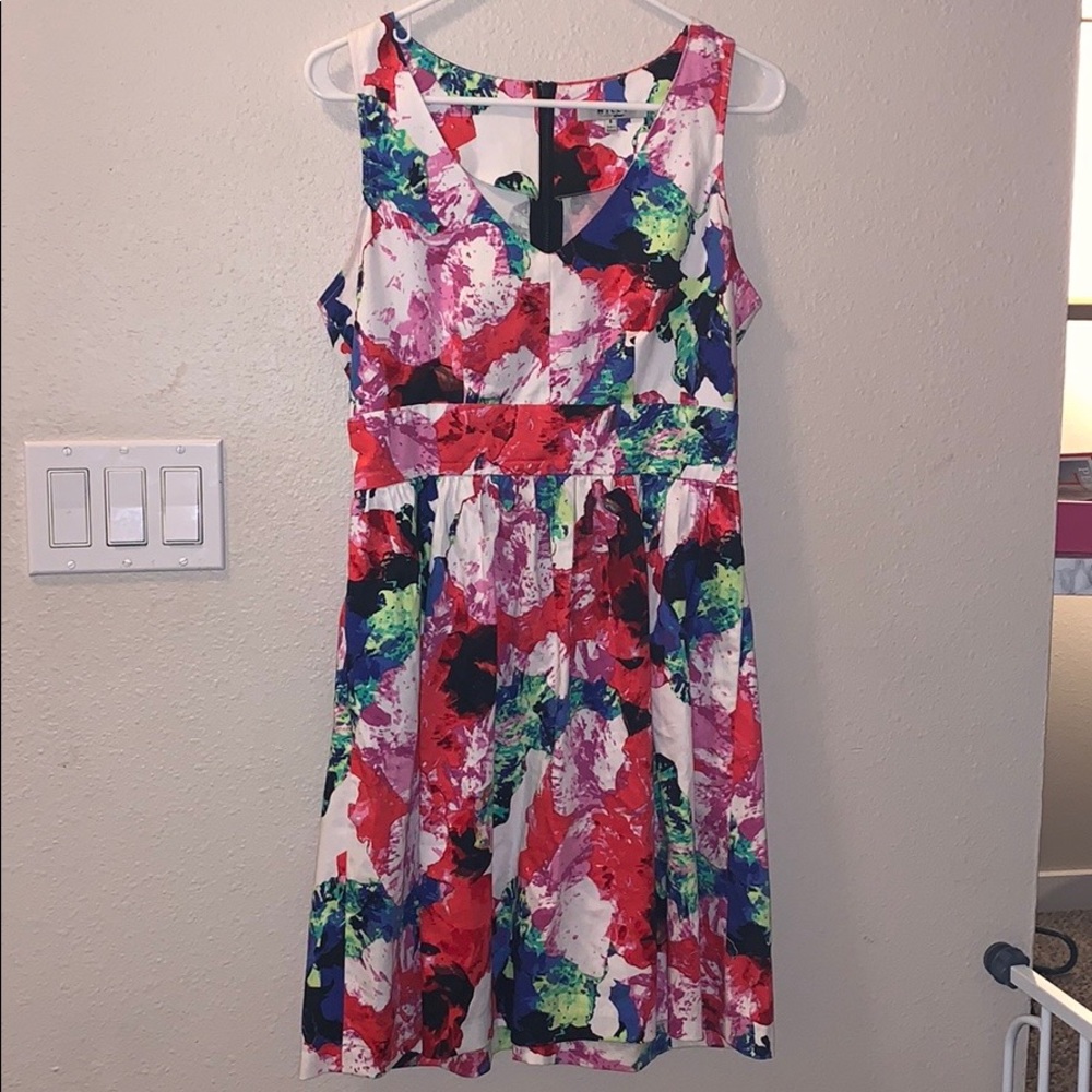 Milly for Designation Floral sleeveless Dress size 6